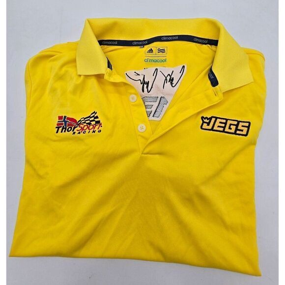 Adidas ClimaCool Thorsport Racing Polo Shirt Medium Yellow - Picture 1 of 8